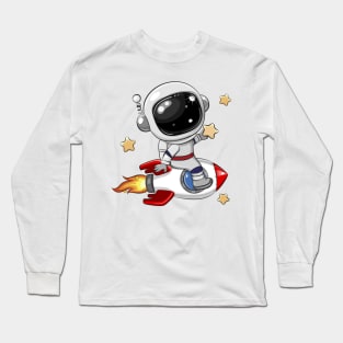 Astronaut on the Rocket Long Sleeve T-Shirt